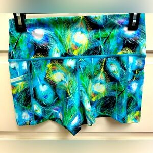 Constantly Varied Gear Peacock Feather Bike Shorts